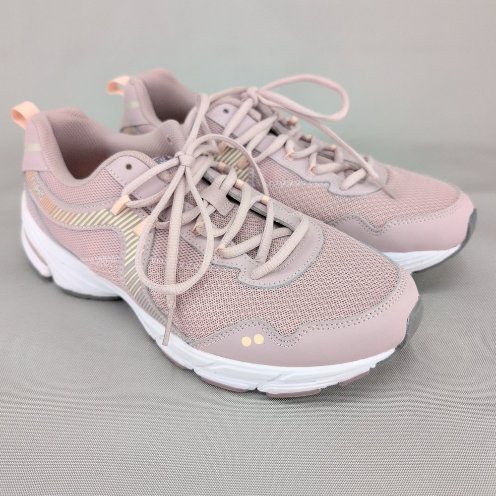 Ryka Intrigue 2 Walking Shoes Women 10W Pink Mesh Leather Memory Foam Sneakers